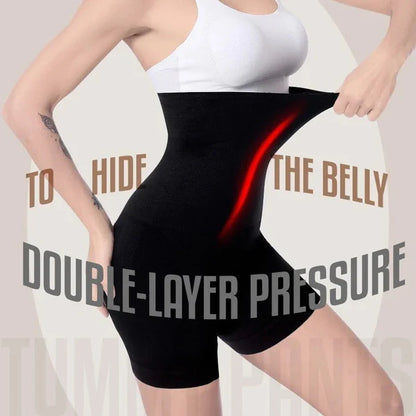 4-in-1 Shaper - Quick Slim Shape Wear Tummy, Back, Thighs, Hips - Black/Efffective Seamless Tummy Tucker