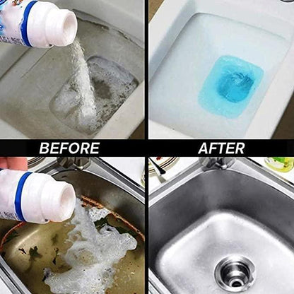 Ultimate Drain Cleaner Powder (200g) – Powerful Sink & Drain Blockage Remover for Kitchens and Bathrooms