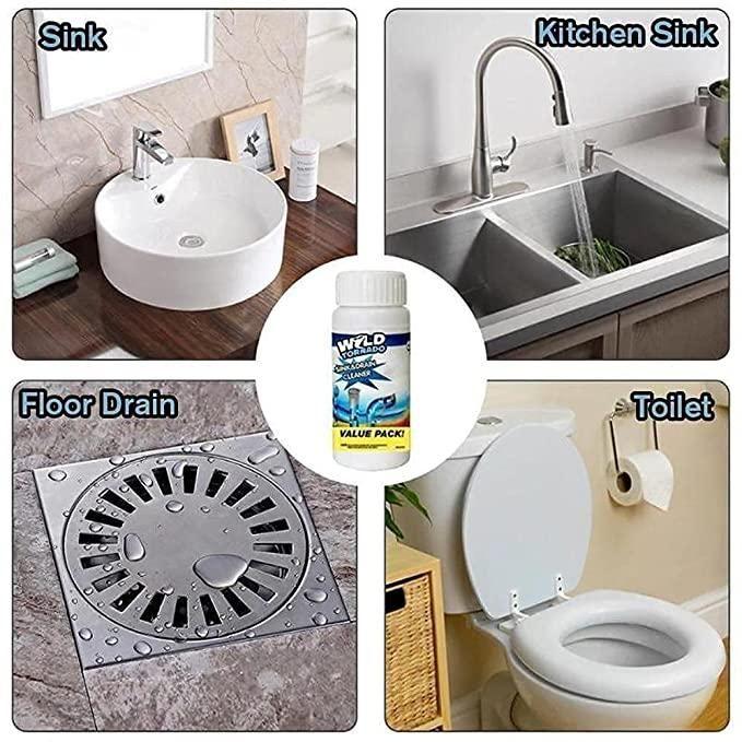 Ultimate Drain Cleaner Powder (200g) – Powerful Sink & Drain Blockage Remover for Kitchens and Bathrooms