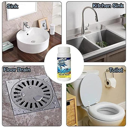 Ultimate Drain Cleaner Powder (200g) – Powerful Sink & Drain Blockage Remover for Kitchens and Bathrooms